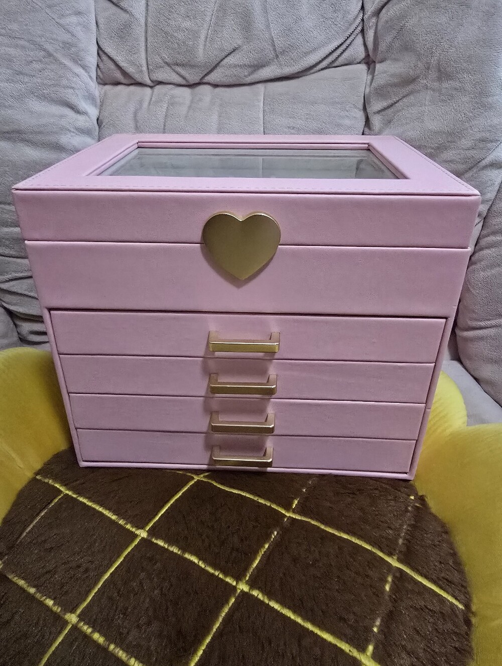 Pink Heart Jewelry Box (Like New)